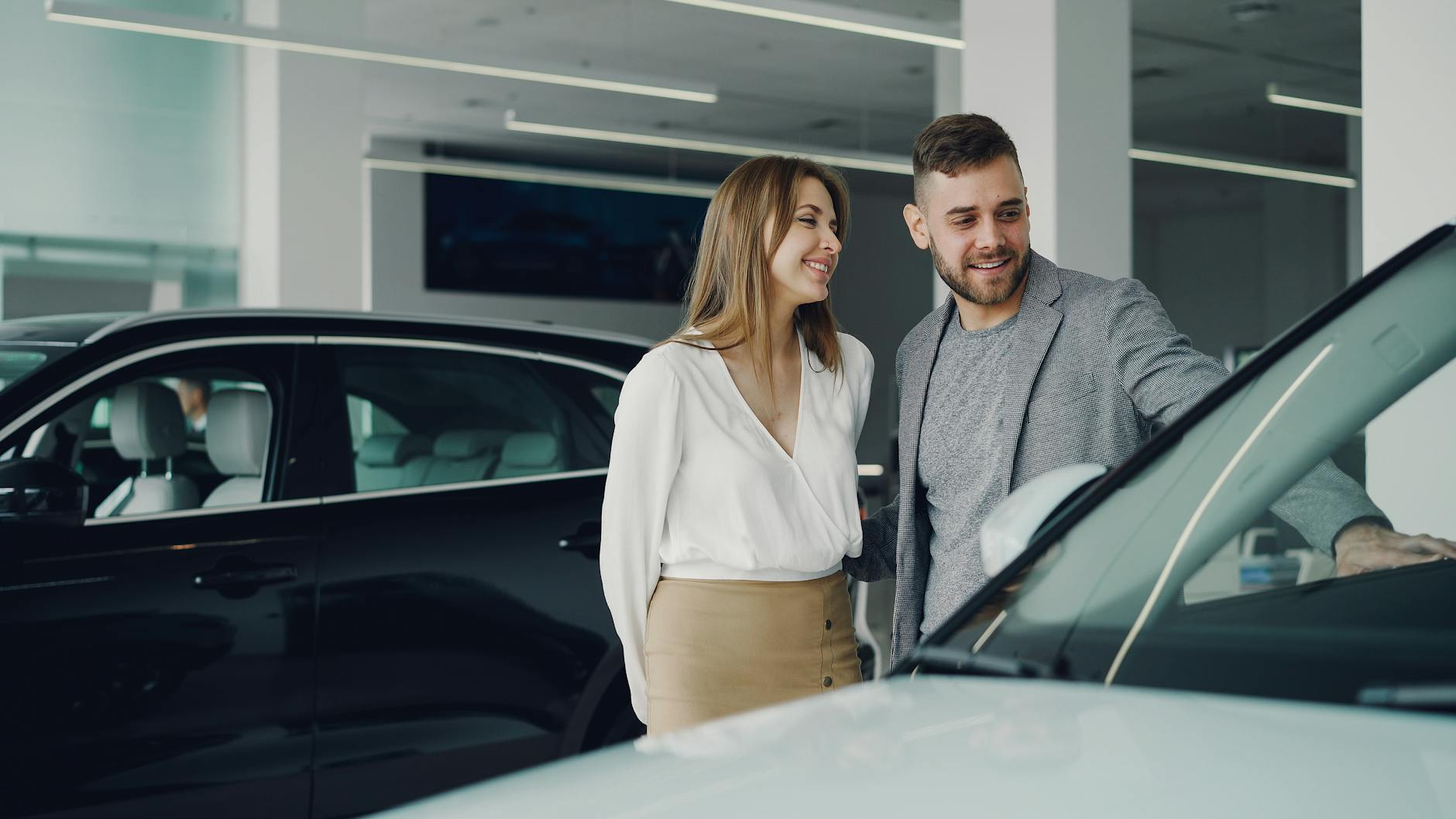 car dealership interior