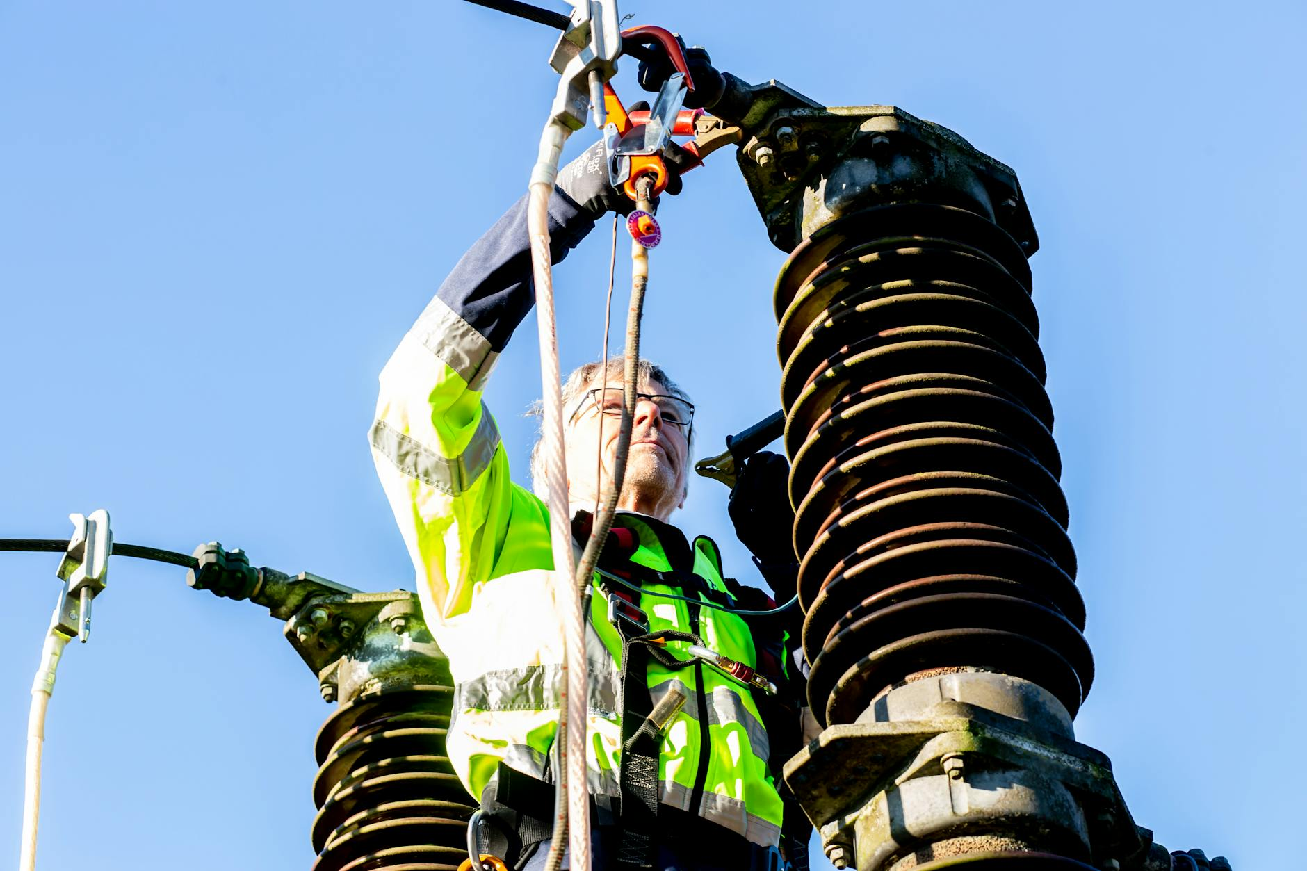 high voltage technician car