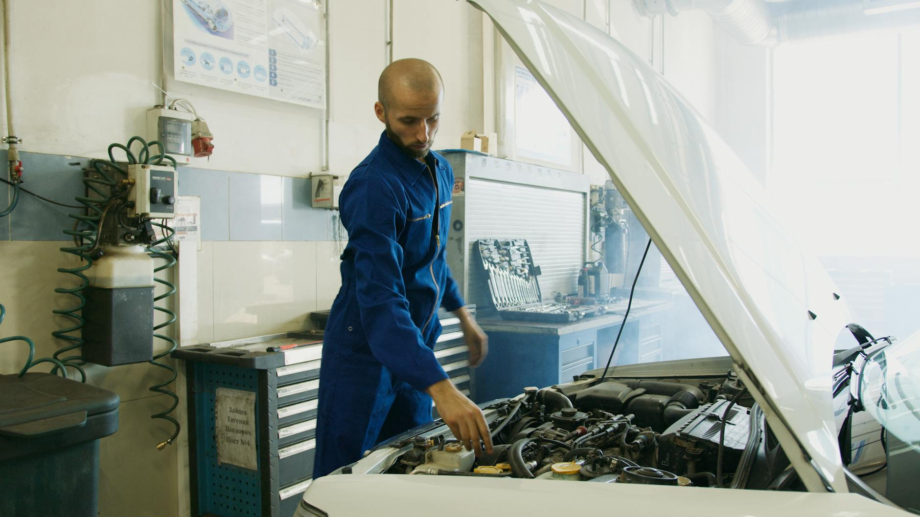car engine inspection