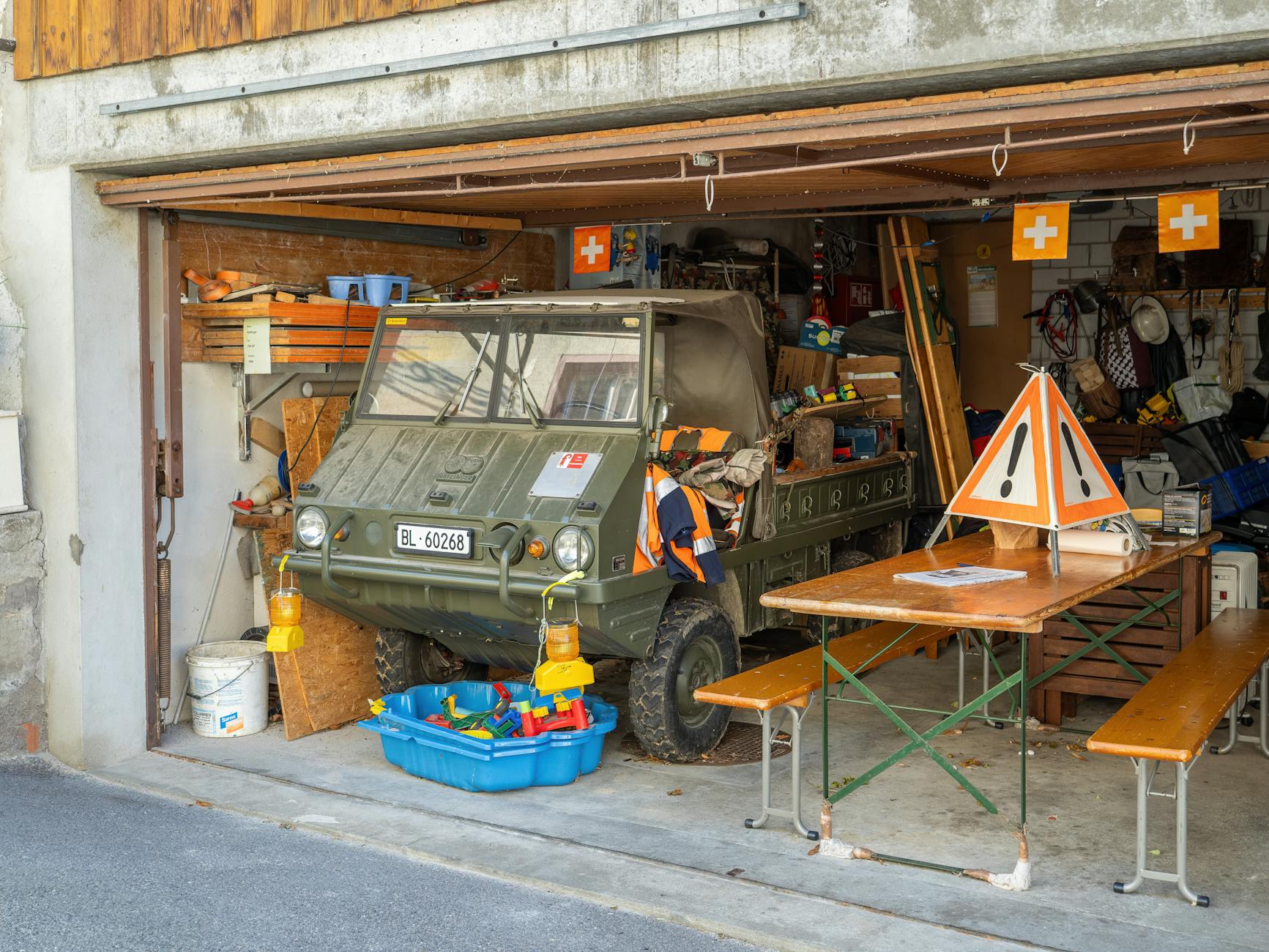 Swiss car garage