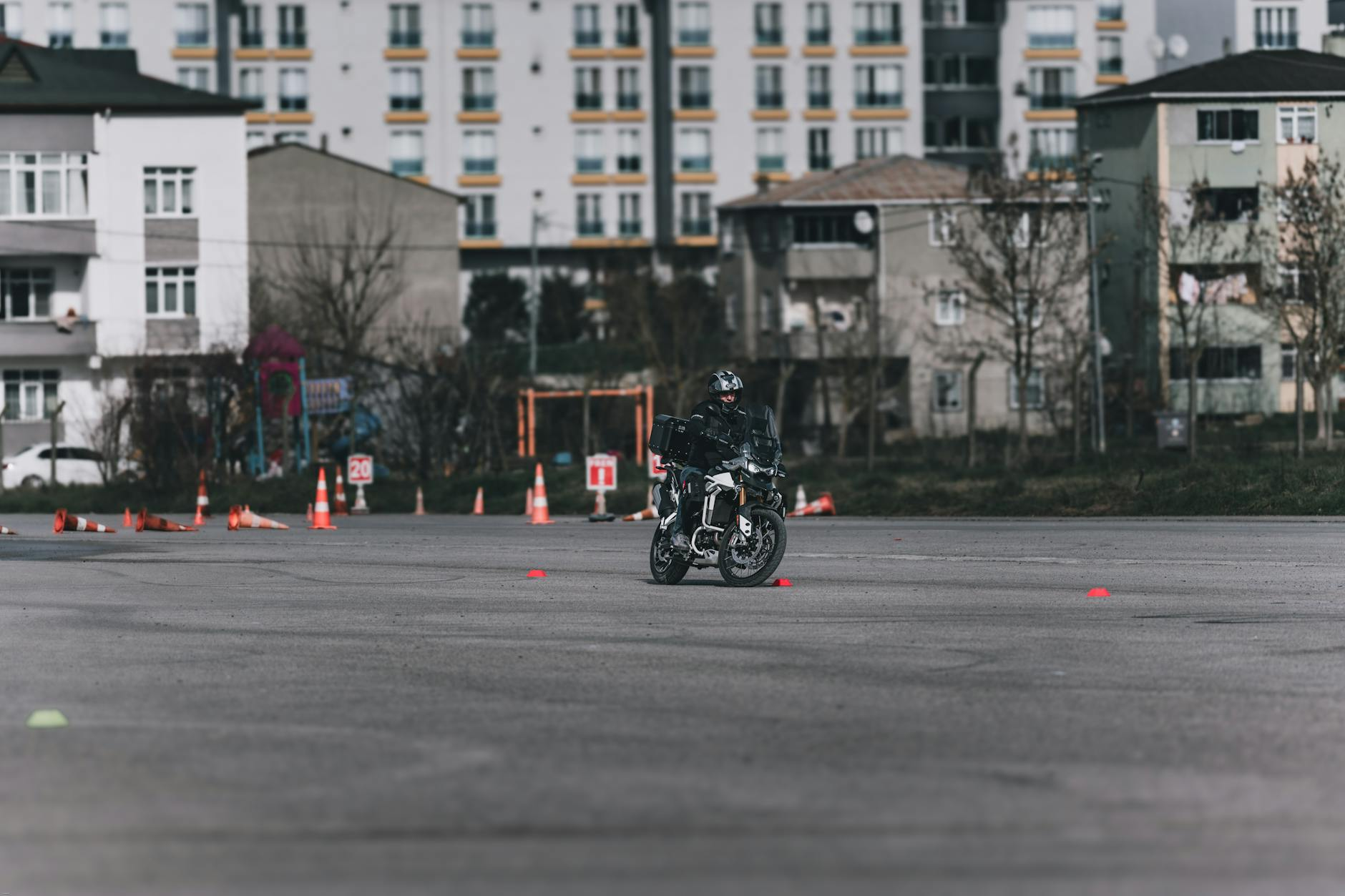 Motorcycle safety training course